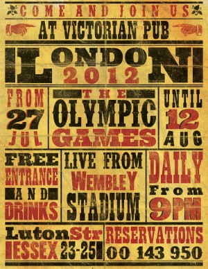 Vintage Olympics poster